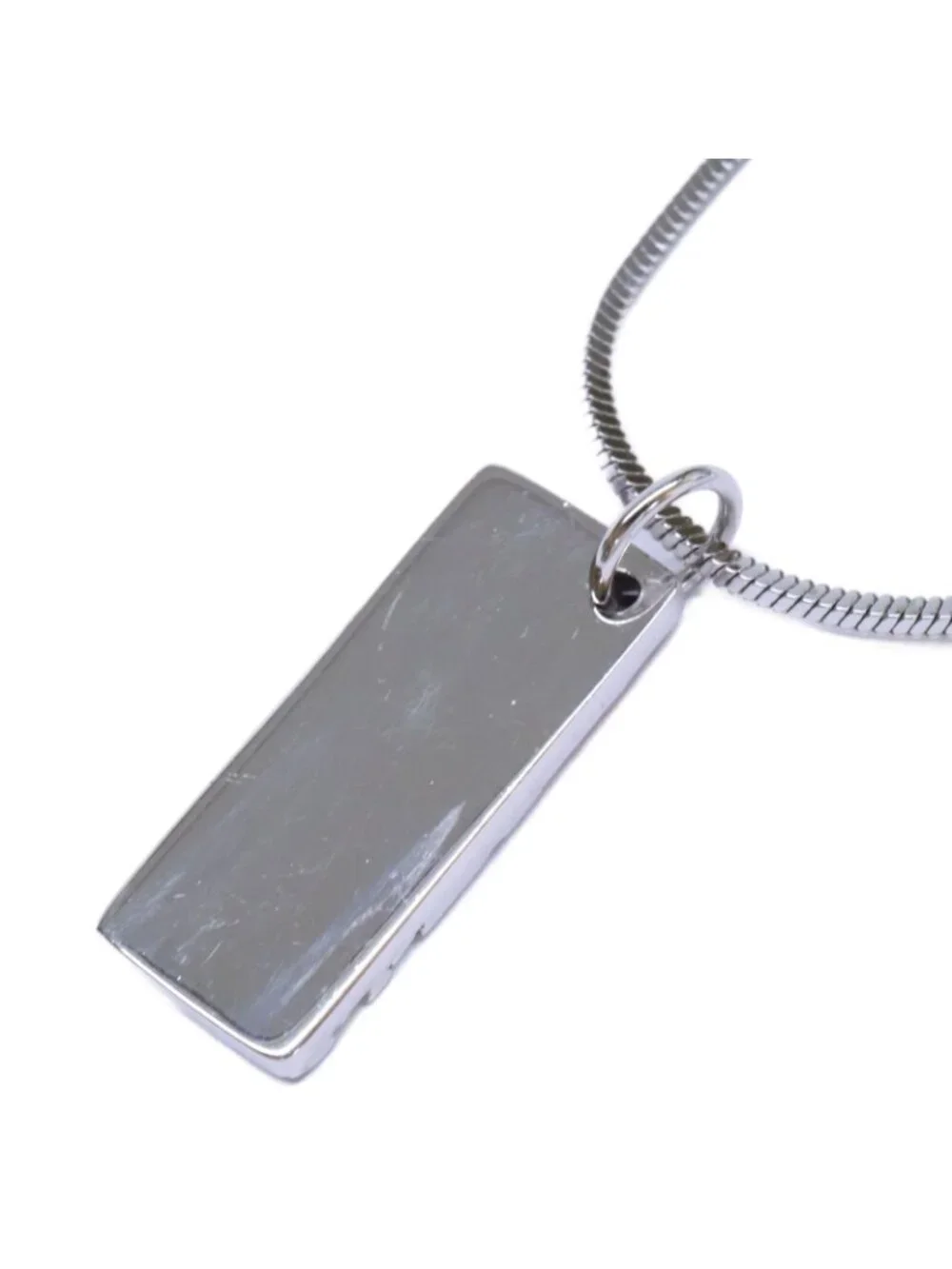 Dior Trotter Plate Necklace Pink